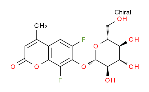 CAS No. 351009-26-2, 6,8-difluoro-4-methyl-7-(((2S,3R,4S,5S,6R)-3,4,5-trihydroxy-6-(hydroxymethyl)tetrahydro-2H-pyran-2-yl)oxy)-2H-chromen-2-one