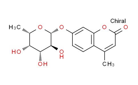 CAS No. 72601-82-2, 4-methyl-7-(((2R,3S,4R,5S,6S)-3,4,5-trihydroxy-6-methyltetrahydro-2H-pyran-2-yl)oxy)-2H-chromen-2-one