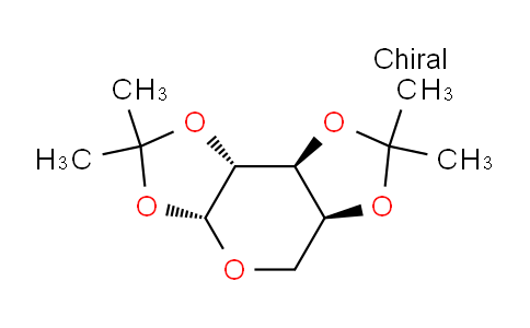 CAS No. 27820-98-0, (3aR,5aS,8aS,8bR)-2,2,7,7-tetramethyltetrahydro-5H-bis([1,3]dioxolo)[4,5-b:4',5'-d]pyran