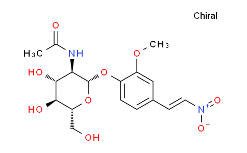 CAS No. 70622-74-1, N-((2S,3R,4R,5S,6R)-4,5-dihydroxy-6-(hydroxymethyl)-2-(2-methoxy-4-((E)-2-nitrovinyl)phenoxy)tetrahydro-2H-pyran-3-yl)acetamide