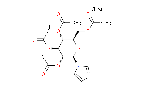CAS No. 38953-70-7, (2R,3R,4S,5R,6R)-2-(acetoxymethyl)-6-(1H-imidazol-1-yl)tetrahydro-2H-pyran-3,4,5-triyl triacetate