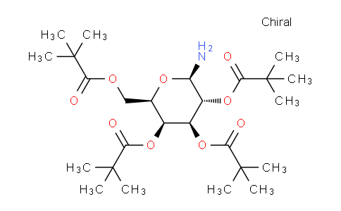 CAS No. 108342-87-6, (2R,3R,4S,5S,6R)-2-amino-6-((pivaloyloxy)methyl)tetrahydro-2H-pyran-3,4,5-triyl tris(2,2-dimethylpropanoate)