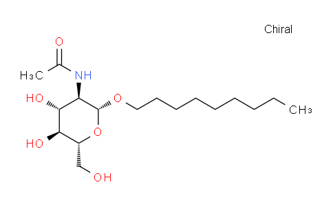 CAS No. 173725-28-5, N-((2R,3R,4R,5S,6R)-4,5-dihydroxy-6-(hydroxymethyl)-2-(nonyloxy)tetrahydro-2H-pyran-3-yl)acetamide