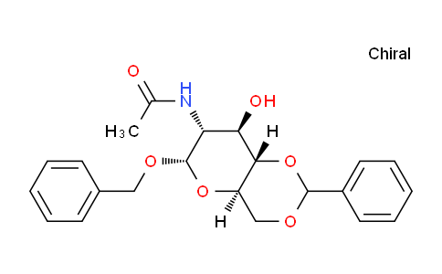 CAS No. 13343-63-0, BENZYL-2-ACETAMIDO-4,6-O-BENZYLIDENE-2-DEOXY-ALPHA-D-GLCOPYRANOSIDE