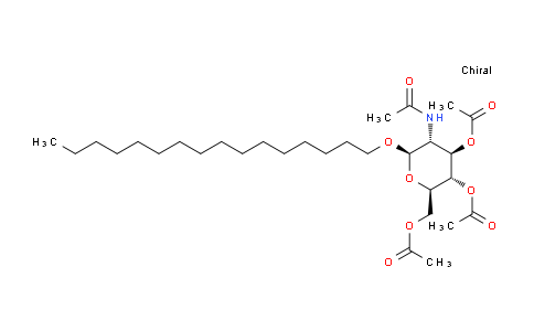 CAS No. 115414-47-6, (2R,3S,4R,5R,6R)-5-acetamido-2-(acetoxymethyl)-6-(hexadecyloxy)tetrahydro-2H-pyran-3,4-diyl diacetate