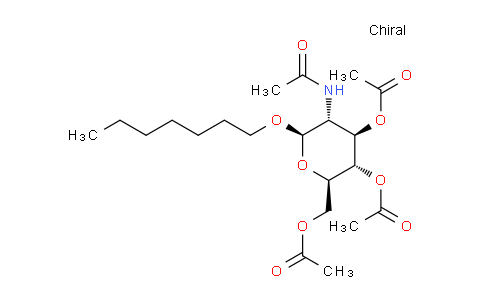 CAS No. 115431-24-8, (2R,3S,4R,5R,6R)-5-acetamido-2-(acetoxymethyl)-6-(heptyloxy)tetrahydro-2H-pyran-3,4-diyl diacetate