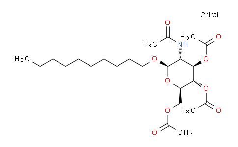CAS No. 135198-04-8, (2R,3S,4R,5R,6R)-5-acetamido-2-(acetoxymethyl)-6-(decyloxy)tetrahydro-2H-pyran-3,4-diyl diacetate