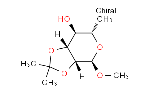 CAS No. 14133-63-2, (3aR,4R,6S,7S,7aR)-4-methoxy-2,2,6-trimethyltetrahydro-4H-[1,3]dioxolo[4,5-c]pyran-7-ol