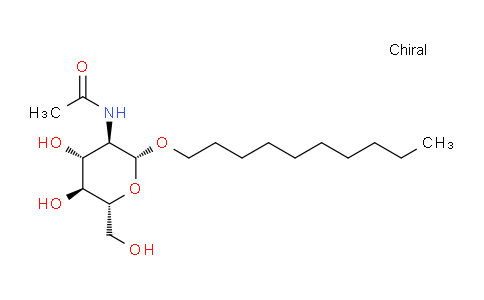 CAS No. 147025-05-6, N-((2R,3R,4R,5S,6R)-2-(decyloxy)-4,5-dihydroxy-6-(hydroxymethyl)tetrahydro-2H-pyran-3-yl)acetamide