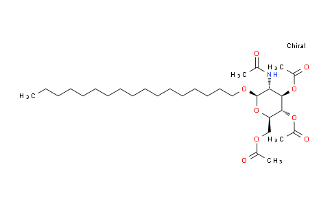 CAS No. 262856-89-3, (2R,3S,4R,5R,6R)-5-acetamido-2-(acetoxymethyl)-6-(heptadecyloxy)tetrahydro-2H-pyran-3,4-diyl diacetate