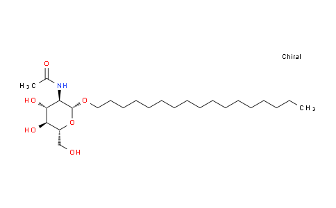 CAS No. 262856-90-6, N-((2R,3R,4R,5S,6R)-2-(heptadecyloxy)-4,5-dihydroxy-6-(hydroxymethyl)tetrahydro-2H-pyran-3-yl)acetamide