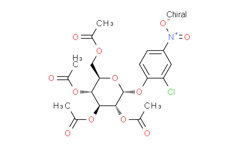 CAS No. 153823-58-6, (2R,3R,4S,5R,6R)-2-(acetoxymethyl)-6-(2-chloro-4-nitrophenoxy)tetrahydro-2H-pyran-3,4,5-triyl triacetate