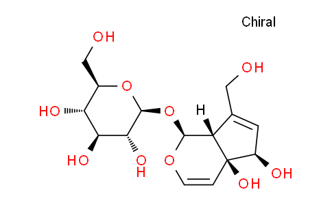 CAS No. 20633-72-1, (2S,3R,4S,5S,6R)-2-(((1S,4aS,5R,7aR)-4a,5-dihydroxy-7-(hydroxymethyl)-1,4a,5,7a-tetrahydrocyclopenta[c]pyran-1-yl)oxy)-6-(hydroxymethyl)tetrahydro-2H-pyran-3,4,5-triol
