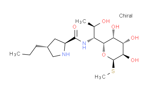 CAS No. 2256-16-8, (2S,4R)-N-((1R,2R)-2-hydroxy-1-((2R,3R,4S,5R,6R)-3,4,5-trihydroxy-6-(methylthio)tetrahydro-2H-pyran-2-yl)propyl)-4-propylpyrrolidine-2-carboxamide