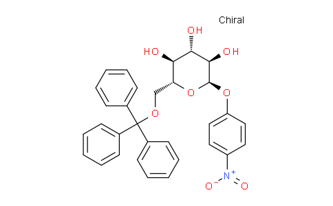 CAS No. 655246-35-8, (2R,3R,4S,5S,6R)-2-(4-nitrophenoxy)-6-((trityloxy)methyl)tetrahydro-2H-pyran-3,4,5-triol