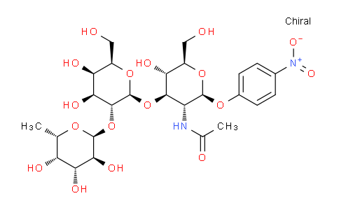 CAS No. 93496-53-8, 4-Nitrophenyl 2-acetamido-2-deoxy-3-O-(2-O-(alpha-L-fucopyranosyl)-beta-D-galactopyranosyl)-beta-D-glucopyranoside