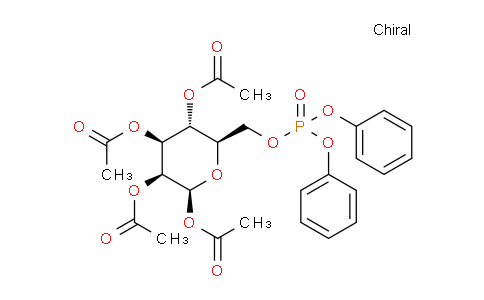 CAS No. 108321-48-8, (2S,3S,4S,5R,6R)-6-(((diphenoxyphosphoryl)oxy)methyl)tetrahydro-2H-pyran-2,3,4,5-tetrayl tetraacetate
