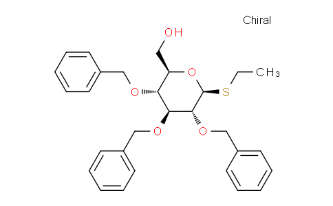 CAS No. 126461-54-9, ((2R,3R,4S,5R,6S)-3,4,5-tris(benzyloxy)-6-(ethylthio)tetrahydro-2H-pyran-2-yl)methanol
