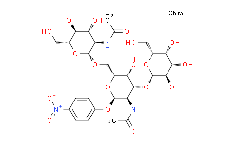CAS No. 139459-55-5, 4-Nitrophenyl 2-acetamido-6-O-(2-acetamido-2-deoxy-beta-D-glucopyranosyl)-3-O-(beta-D-galactopyranosyl)-2-deoxy-alpha-D-galactopyranoside