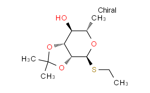 CAS No. 145124-97-6, (3aR,4S,6S,7S,7aR)-4-(ethylthio)-2,2,6-trimethyltetrahydro-4H-[1,3]dioxolo[4,5-c]pyran-7-ol