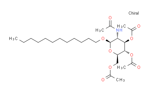 CAS No. 211567-22-5, (2R,3S,4R,5R,6R)-5-acetamido-2-(acetoxymethyl)-6-(dodecyloxy)tetrahydro-2H-pyran-3,4-diyl diacetate