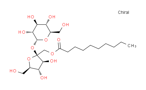 CAS No. 31835-06-0, ((2S,3S,4S,5R)-3,4-Dihydroxy-5-(hydroxymethyl)-2-(((2R,3R,4S,5S,6R)-3,4,5-trihydroxy-6-(hydroxymethyl)tetrahydro-2H-pyran-2-yl)oxy)tetrahydrofuran-2-yl)methyl decanoate