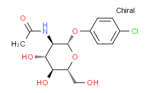 CAS No. 50730-05-7, 4-Chlorophenyl-2-acetamido-2-deoxy-b-D-glucopyranoside