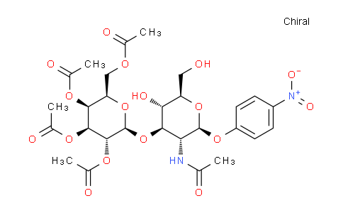 CAS No. 57467-12-6, 4-Nitrophenyl 2-(acetylamino)-2-deoxy-3-O-(2,3,4,6-tetra-O-acetyl-beta-D-galactopyranosyl)-beta-D-glucopyranoside