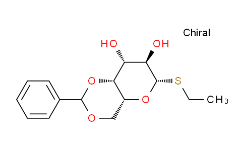 CAS No. 56119-28-9, (4aR,6S,7R,8R,8aR)-6-(ethylthio)-2-phenylhexahydropyrano[3,2-d][1,3]dioxine-7,8-diol