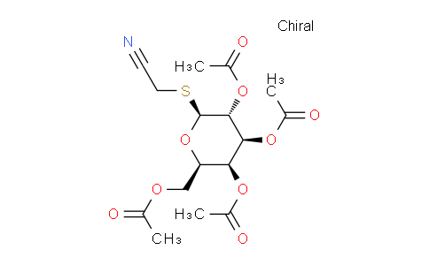 CAS No. 61145-33-3, (2R,3S,4S,5R,6S)-2-(acetoxymethyl)-6-((cyanomethyl)thio)tetrahydro-2H-pyran-3,4,5-triyl triacetate