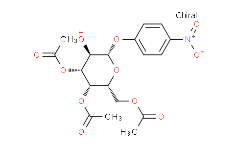 CAS No. 62346-04-7, (2R,3S,4R,5R,6S)-2-(acetoxymethyl)-5-hydroxy-6-(4-nitrophenoxy)tetrahydro-2H-pyran-3,4-diyl diacetate