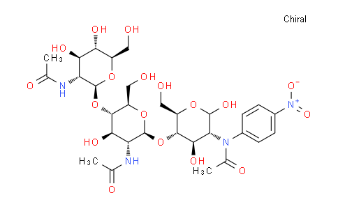 CAS No. 7699-38-9, 4-Nitrophenyl N,N',N''-triacetyl-beta-D-chitotriose