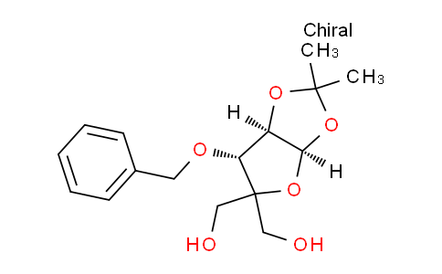 CAS No. 72261-44-0, ((3aR,6R,6aR)-6-(Benzyloxy)-2,2-dimethyltetrahydrofuro[2,3-d][1,3]dioxole-5,5-diyl)dimethanol