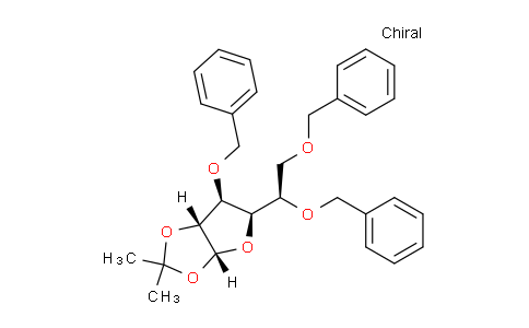 CAS No. 53928-30-6, (3aR,5R,6S,6aR)-6-(benzyloxy)-5-((R)-1,2-bis(benzyloxy)ethyl)-2,2-dimethyltetrahydrofuro[2,3-d][1,3]dioxole