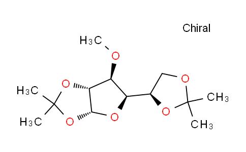 CAS No. 43138-64-3, (3aR,5R,6S,6aR)-5-((R)-2,2-dimethyl-1,3-dioxolan-4-yl)-6-methoxy-2,2-dimethyltetrahydrofuro[2,3-d][1,3]dioxole
