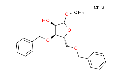 CAS No. 55775-39-8, (3R,4S,5R)-4-(benzyloxy)-5-((benzyloxy)methyl)-2-methoxytetrahydrofuran-3-ol