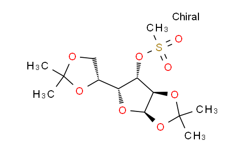 CAS No. 5450-26-0, (3aR,5R,6S,6aR)-5-((R)-2,2-dimethyl-1,3-dioxolan-4-yl)-2,2-dimethyltetrahydrofuro[2,3-d][1,3]dioxol-6-yl methanesulfonate