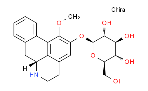 CAS No. 151601-87-5, (2R,3S,4S,5R,6S)-2-(Hydroxymethyl)-6-(((R)-1-methoxy-5,6,6a,7-tetrahydro-4H-dibenzo[de,g]quinolin-2-yl)oxy)tetrahydro-2H-pyran-3,4,5-triol