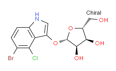 CAS No. 518033-33-5, (2S,3R,4S,5R)-2-((5-Bromo-4-chloro-1H-indol-3-yl)oxy)-5-(hydroxymethyl)tetrahydrofuran-3,4-diol