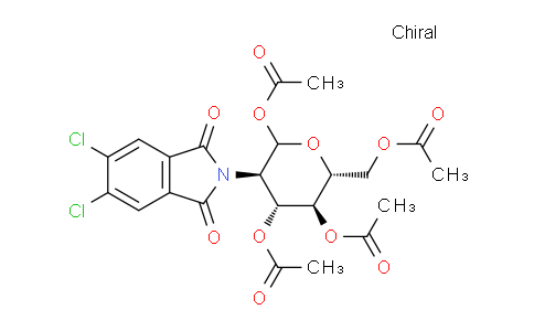 CAS No. 308796-43-2, (3R,4R,5S,6R)-6-(Acetoxymethyl)-3-(5,6-dichloro-1,3-dioxoisoindolin-2-yl)tetrahydro-2H-pyran-2,4,5-triyl triacetate