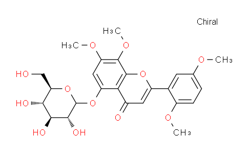 CAS No. 942626-75-7, 5-Hydroxy-7,8,2',5'-tetramethoxyflavone 5-O-glucoside