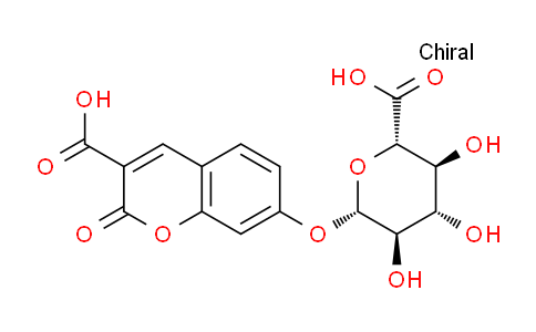 CAS No. 651740-66-8, 7-(((2S,3R,4S,5S,6S)-6-Carboxy-3,4,5-trihydroxytetrahydro-2H-pyran-2-yl)oxy)-2-oxo-2H-chromene-3-carboxylic acid