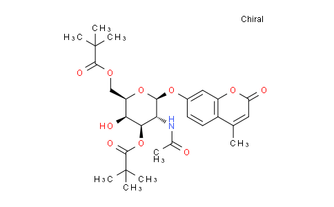 CAS No. 849207-59-6, ((2R,3R,4R,5R,6S)-5-Acetamido-3-hydroxy-6-((4-methyl-2-oxo-2H-chromen-7-yl)oxy)-4-(pivaloyloxy)tetrahydro-2H-pyran-2-yl)methyl pivalate