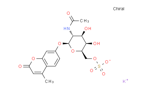 CAS No. 383160-14-3, Potassium ((2R,3R,4R,5R,6S)-5-acetamido-3,4-dihydroxy-6-((4-methyl-2-oxo-2H-chromen-7-yl)oxy)tetrahydro-2H-pyran-2-yl)methyl sulfate