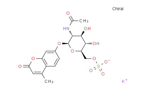 CAS No. 210357-38-3, Potassium ((2R,3S,4R,5R,6S)-5-acetamido-3,4-dihydroxy-6-((4-methyl-2-oxo-2H-chromen-7-yl)oxy)tetrahydro-2H-pyran-2-yl)methyl sulfate