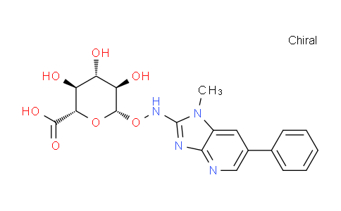 CAS No. 133084-70-5, (2S,3S,4S,5R,6S)-3,4,5-Trihydroxy-6-(((1-methyl-6-phenyl-1H-imidazo[4,5-b]pyridin-2-yl)amino)oxy)tetrahydro-2H-pyran-2-carboxylic acid