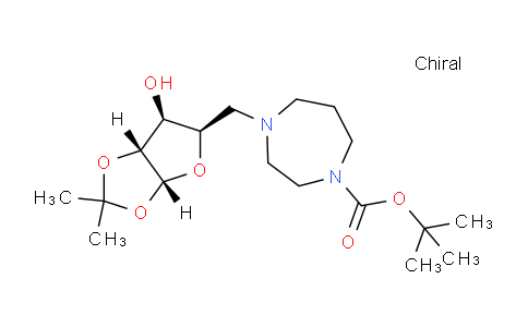 CAS No. 1212512-40-7, tert-Butyl 4-(((3aR,5R,6S,6aR)-6-hydroxy-2,2-dimethyltetrahydrofuro[2,3-d][1,3]dioxol-5-yl)methyl)-1,4-diazepane-1-carboxylate