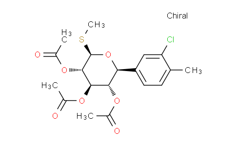 CAS No. 2254444-59-0, (2S,3S,4R,5S,6R)-2-(3-Chloro-4-methylphenyl)-6-(methylthio)tetrahydro-2H-pyran-3,4,5-triyl triacetate