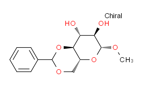 CAS No. 14155-23-8, Methyl 4,6-o-benzylidene-beta-d-glucopyranoside