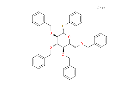 CAS No. 38184-10-0, Phenyl 2,3,4,6-tetra-O-benzyl-1-thio-beta-D-glucopyranoside